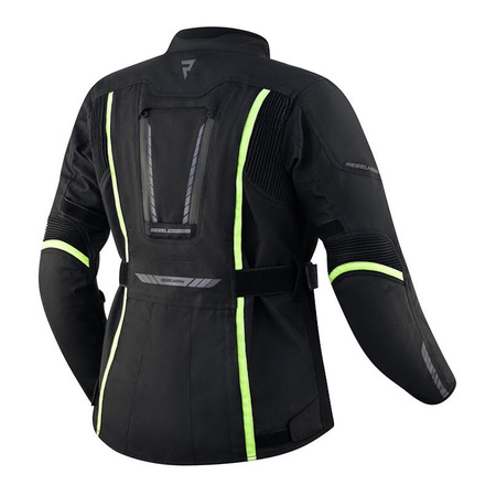 Kurtka tekstylna damska REBELHORN HIKER III LADY BLACK/FLO YELLOW czarny żółty fluo