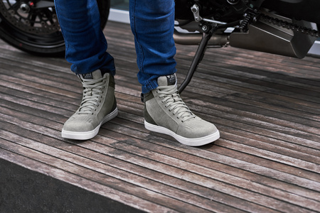 Trampki motocyklowe SHIMA SX-2 EVO GREY szary biały