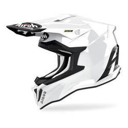 Kask cross AIROH STRYCKER COLOR WHITE GLOSS biały czarny