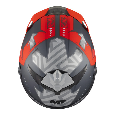 Kask integralny MT THUNDER 4 R SV CANVAS C5 MATT czarny szary czerwony
