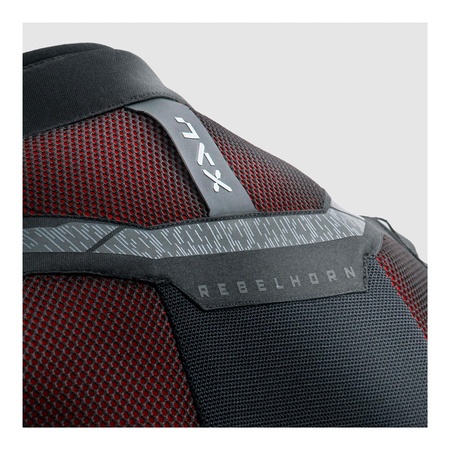 Kurtka tekstylna REBELHORN JAX BLACK/RED czarny czerwony