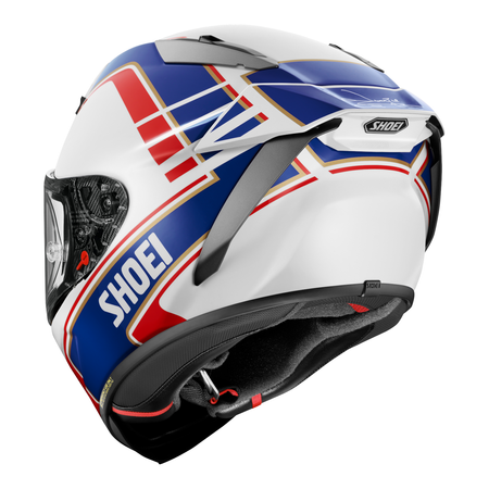 Kask integralny SHOEI X-SPR PRO GARDNER TC-2 biały czerwony niebieski
