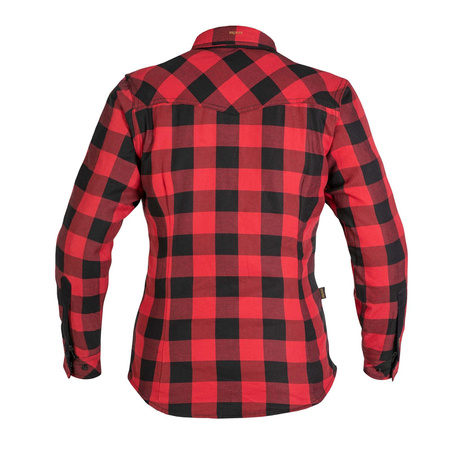 Koszula motocyklowa damska BROGER ALASKA RED/BLACK czarny czerwony