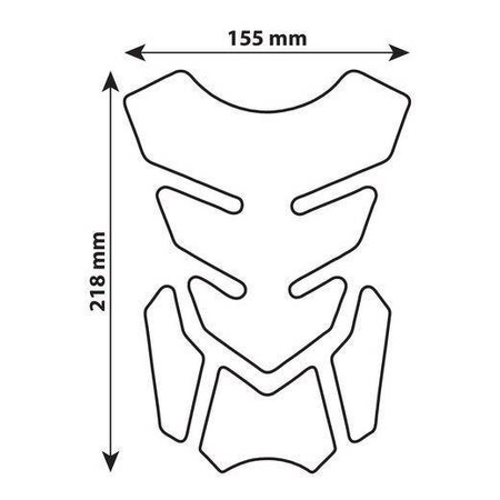 Tankpad LAMPA PRO-TANK X2 CARBON LOOK