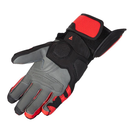 Rękawice sportowe REBELHORN FIGHTER BLACK/FLUO RED czarny czerwony