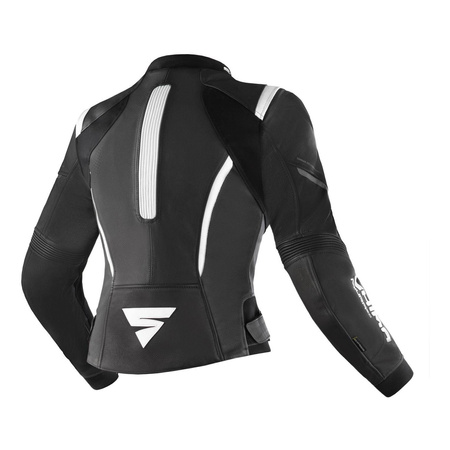 Kurtka skórzana damska SHIMA MIURA 2.0 BLACK/WHITE czarny biały