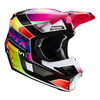 Kask cross dziecięcy FOX JUNIOR V1 YORR MULTI różowy czerwony fluo żółty fluo biały czarny niebieski