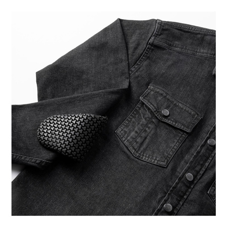 Koszula motocyklowa BROGER ALASKA JEANS WASHED BLACK czarny