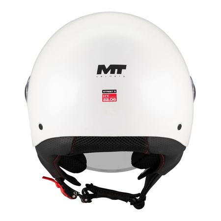 Kask otwarty MT STREET S PURE WHITE GLOSS biały
