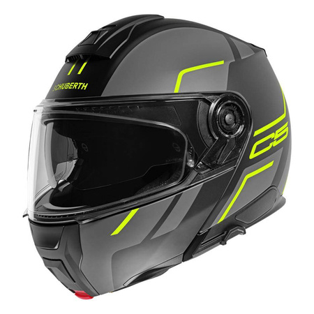 Kask szczękowy SCHUBERTH C5 ECE MASTER YELLOW czarny szary żółty fluo