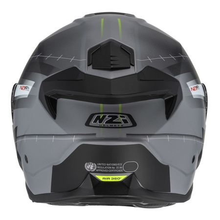 Kask szczękowy NZI COMBI 3 DUO METRIC NARDO GREY WHITE MATT szary biały