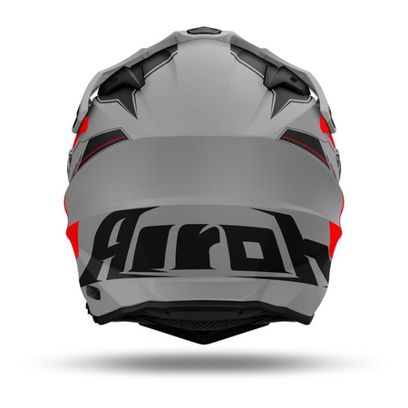 Kask integralny AIROH COMMANDER 2 REVEAL RED FLUO MATT czerwony fluo szary czarny