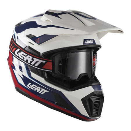 Kask cross z goglami LEATT ADV 7.5 ROYAL BLUE/RED niebieski czerwony