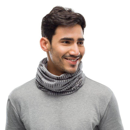 Chusta komin BUFF LIGHTWEIGHT MERINO WOOL RELAY LIGHT GREY