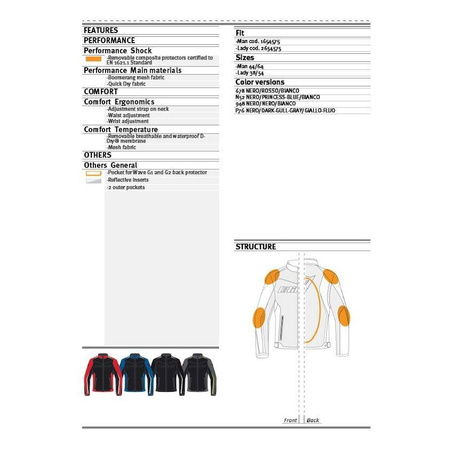 Kurtka tekstylna DAINESE HYDRA FLUX D-DRY RED czarny czerwony