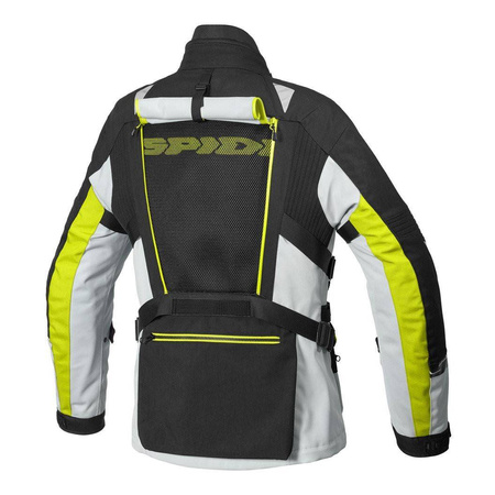 Kurtka tekstylna SPIDI ALLROAD YELLOW FLUO czarny szary żółty fluo