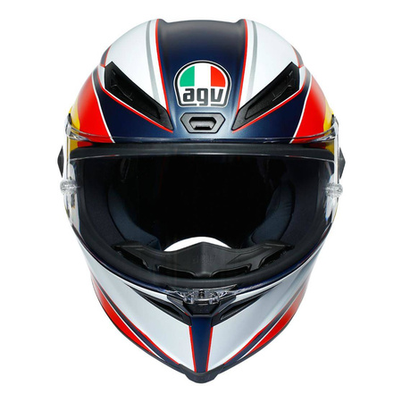 Kask integralny AGV CORSA R SUPERSPORT BLUE/WHITE/RED niebieski czerwony żółty biały