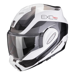 Kask szczękowy SCORPION EXO-TECH EVO PRO COMMUTA WHITE/SILVER biały srebrny
