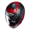 Kask integralny HJC I70 REDEN BLACK/RED czerwony srebrny czarny