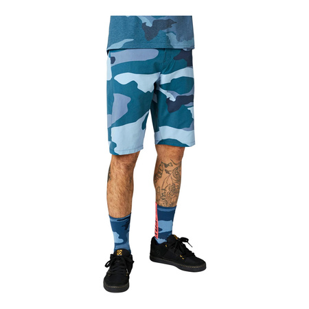 Spodenki rowerowe FOX RANGER BLUE CAMO granatowy niebieski moro