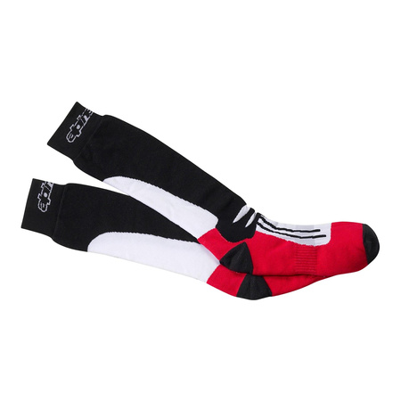 Skarpety termoaktywne ALPINESTARS RACING ROAD BLACK/RED czarny czerwony biały
