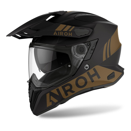 Kask integralny AIROH COMMANDER GOLD MATT czarny złoty