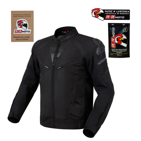 Kurtka tekstylna REBELHORN VANDAL BLACK czarny