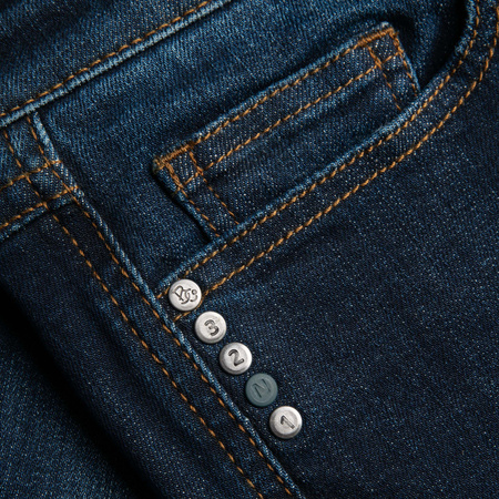 Jeansy motocyklowe damskie BROGER CALIFORNIA RAW NAVY granatowy