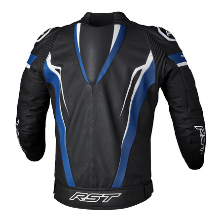 Kurtka skórzana RST TRACTECH EVO 5 BLUE/BLACK/WHITE czarny niebieski biały