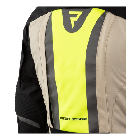 Kurtka tekstylna damska REBELHORN HARDY II LADY BLACK/SAND czarny beżowy
