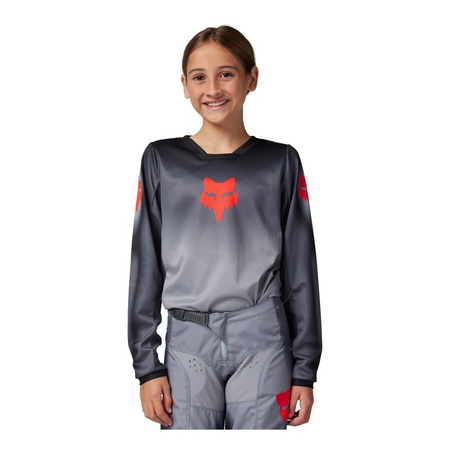 Bluza cross dziecięca FOX JUNIOR 180 INTERFERE GREY/RED szary czerwony