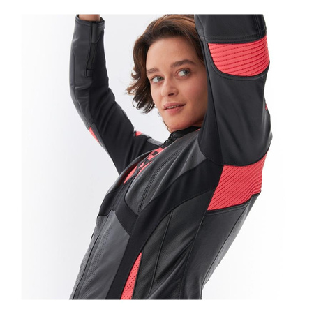 Kurtka skórzana damska REBELHORN REBEL LADY PINK/BLACK różowy czarny