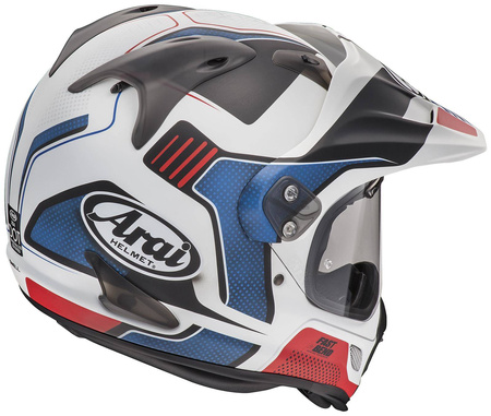 Kask cross ARAI TOUR-X4 VISION RED biały niebieski czerwony czarny