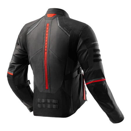 Kurtka tekstylna REBELHORN SCANDAL 3 DARK GREY/BLACK/RED szary czarny czerwony