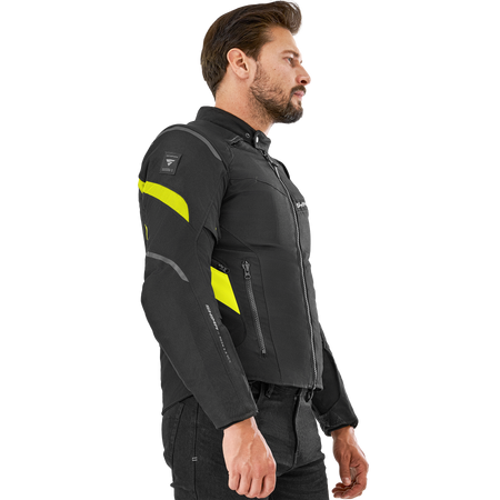 Kurtka tekstylna SHIMA RUSH 2.0 FLUO czarny żółty fluo