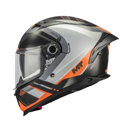 Kask integralny MT BRAKER SV INCEPTION ORANGE/SILVER/GREY pomarańczowy srebrny czarny