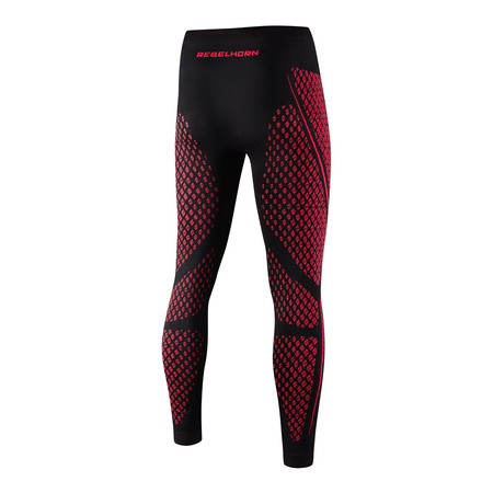 Spodnie termoaktywne REBELHORN THERM II BLACK/RED czarny czerwony