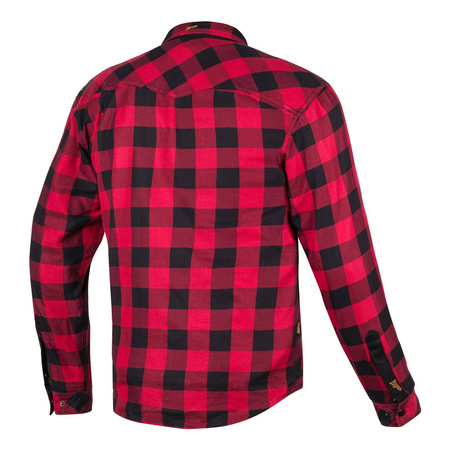 Koszula motocyklowa BROGER ALASKA RED/BLACK czarny czerwony