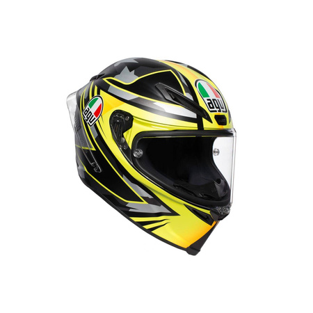 Kask integralny AGV CORSA R MIR WINTER TEST 2018 żółty czarny szary