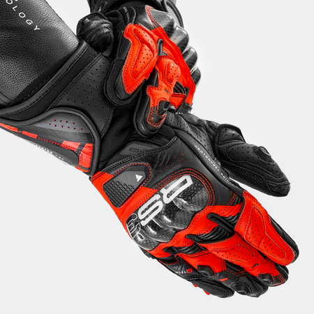 Rękawice sportowe SHIMA RS-3 RED FLUO czarny czerwony fluo