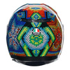 Kask integralny AGV K3 ROSSI WINTER TEST 2018 czerwony niebieski zielony czarny