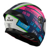 Kask integralny AXXIS PANTHER SV PASSENGER C8 MATT niebieski różowy zielony szary
