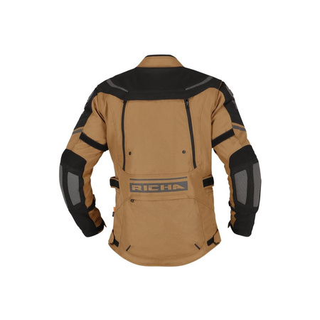 Kurtka tekstylna RICHA INFINITY 2 ADVENTURE CAMEL/BLACK brązowy czarny