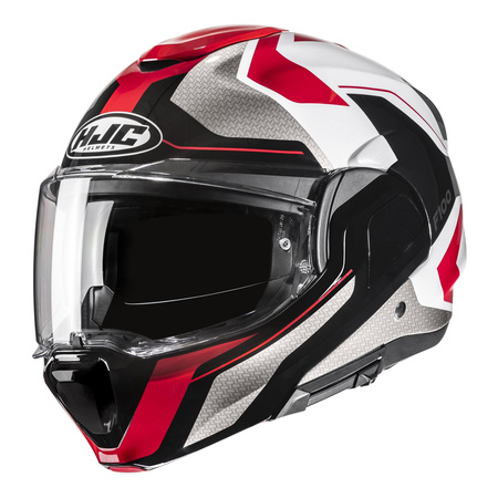 Kask szczękowy HJC F100 BIOS RED/BLACK czerwony czarny