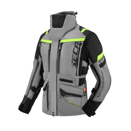 Kurtka tekstylna damska SECA ARRAKIS III LADY TITANIUM szary żółty fluo czarny