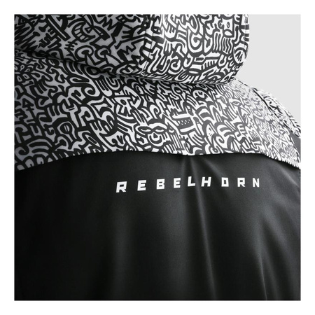 Kurtka tekstylna REBELHORN SLASH NORIAKI BLACK/WHITE czarny biały