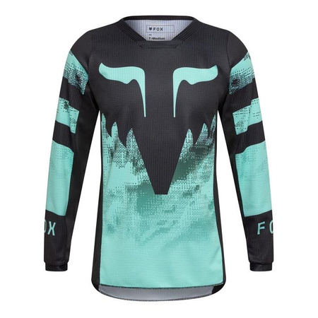 Bluza cross dziecięca FOX JUNIOR 180 KAIROS TURQUOISE czarny zielony niebieski
