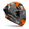 Kask integralny AIROH GP800 MUST ORANGE GLOSS pomarańczowy szary czarny