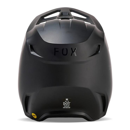 Kask cross dziecięcy FOX JUNIOR V1 SOLID BLACK MATT czarny mat
