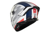 Kask integralny MT THUNDER 4 SV THREADS GLOSS WHITE/BLUE biały niebieski czerwony